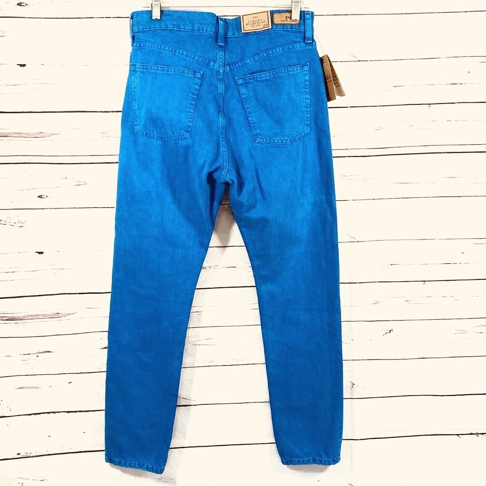 Polo Ralph Lauren Jeans Women's 29 Blue The Callen High Rise Slim Button Fly New - Picture 2 of 9